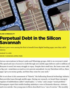 Perpetual Debt in the Silicon Savannah