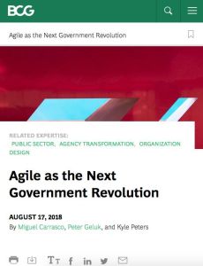 Agile as the Next Government Revolution
