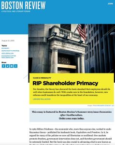 RIP Shareholder Primacy