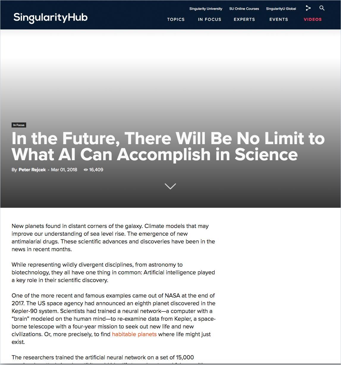 Image of: In the Future, There Will Be No Limit to What AI Can Accomplish in Science