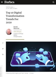 Top 10 Digital Transformation Trends for 2020