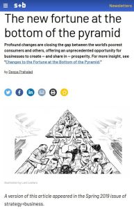 The New Fortune at the Bottom of the Pyramid