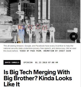Is Big Tech Merging With Big Brother? Kinda Looks Like It