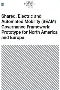 Shared, Electric and Automated Mobility (SEAM) Governance Framework summary