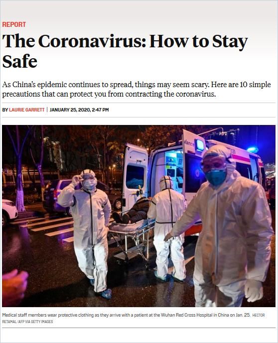 Image of: The Coronavirus: How to Stay Safe
