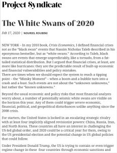 The White Swans of 2020
