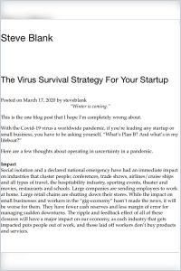The Virus Survival Strategy For Your Startup summary