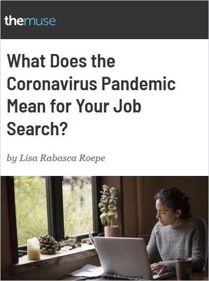 Image of: What Does the Coronavirus Pandemic Mean for Your Job Search?