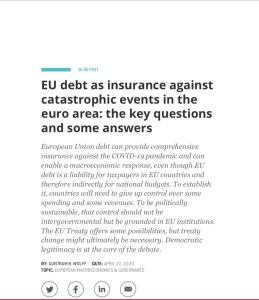 EU Debt as Insurance Against Catastrophic Events in the Euro Area