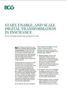 Start, Enable, and Scale Digital Transformation in Insurance