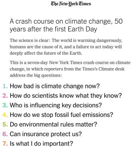 A Crash Course on Climate Change