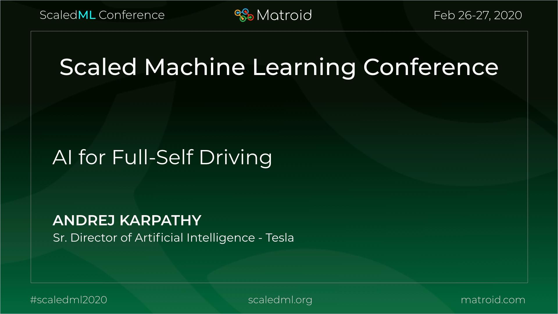 AI for Full-Self Driving cover
