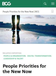 People Priorities for the New Now