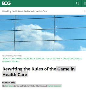 Rewriting the Rules of the Game in Health Care