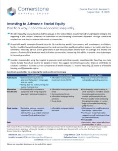 Investing to Advance Racial Equity