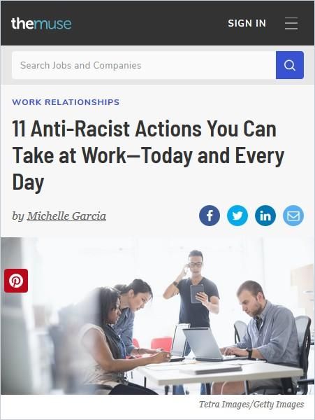Image of: 11 Anti-Racist Actions You Can Take at Work – Today and Every Day