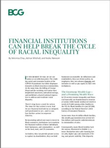 Financial Institutions Can Help Break the Cycle of Racial Inequality