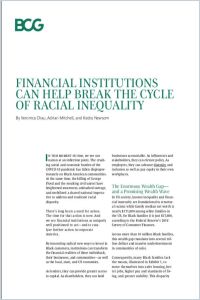 Financial Institutions Can Help Break the Cycle of Racial Inequality summary