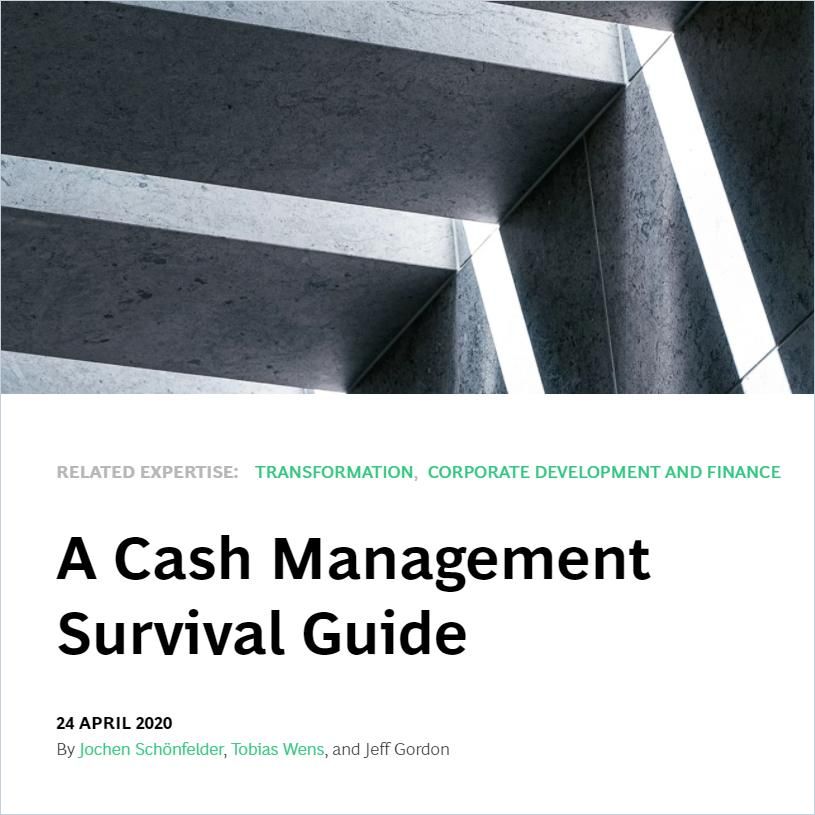 A Cash Management Survival Guide cover
