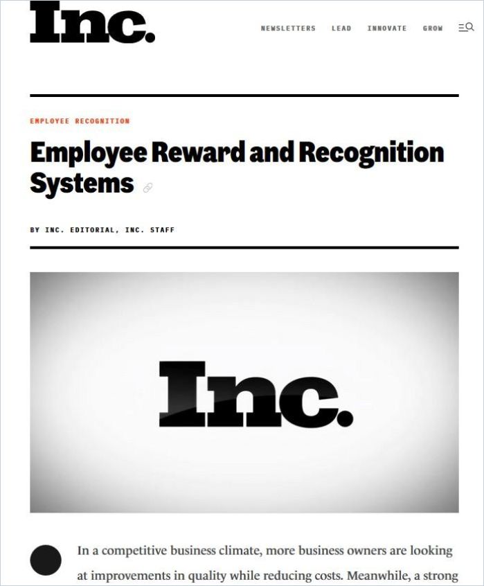 Image of: Employee Reward and Recognition Systems