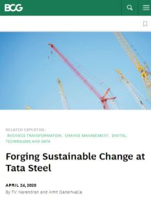Forging Sustainable Change at Tata Steel