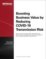 Boosting Business Value by Reducing COVID-19 Transmission Risk