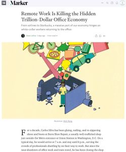 Remote Work Is Killing the Hidden Trillion-Dollar Office Economy
