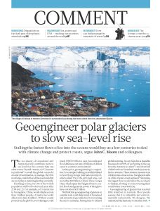 Geoengineer Polar Glaciers to Slow Sea-Level Rise