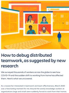 How to debug distributed teamwork, as suggested by new research