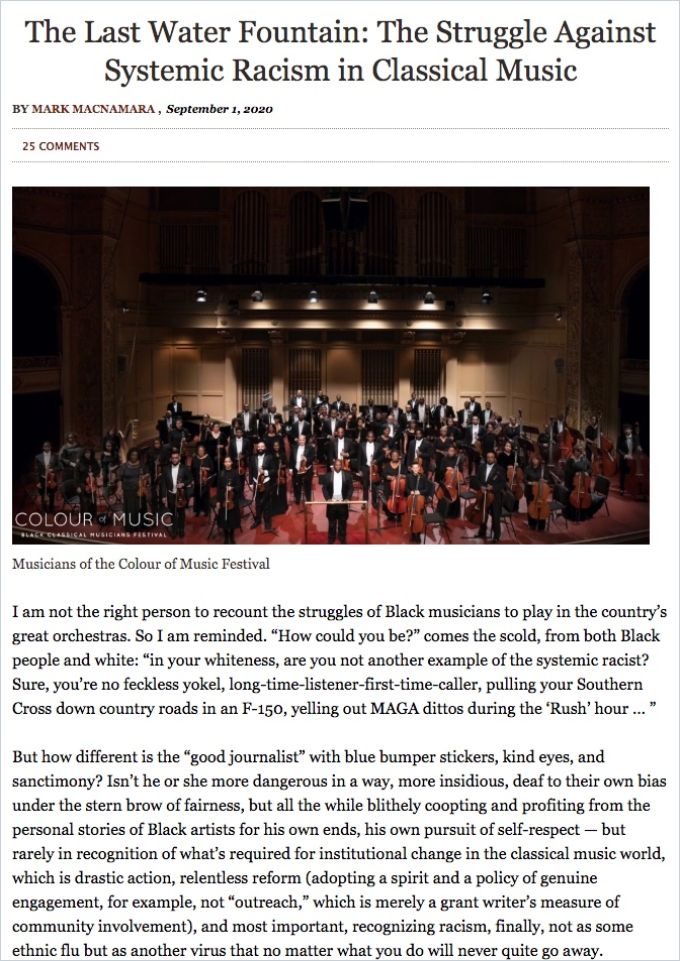 Image of: The Last Water Fountain: The Struggle Against Systemic Racism in Classical Music