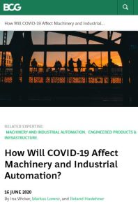 How Will COVID-19 Affect Machinery and Industrial Automation?