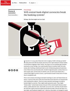 Will central-bank digital currencies break the banking system?
