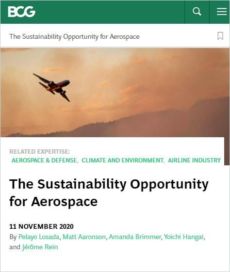 Image of: The Sustainability Opportunity for Aerospace