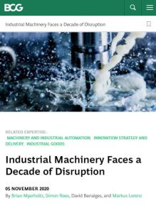 Industrial Machinery Faces a Decade of Disruption