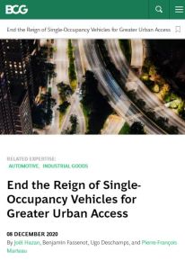 End the Reign of Single-Occupancy Vehicles for Greater Urban Access