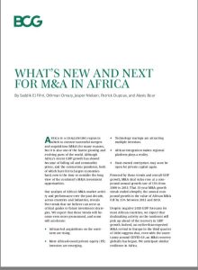 What’s New and Next for M&A in Africa