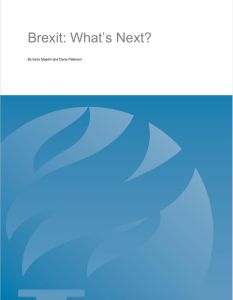 Brexit: What’s Next?
