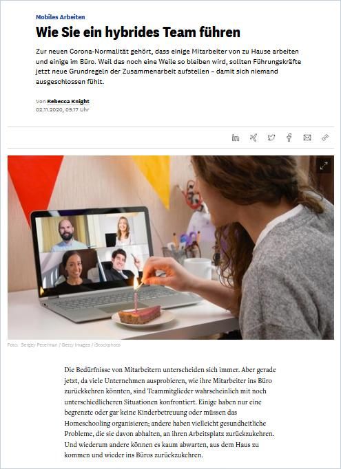 Image of: Wie Sie ein hybrides Team führen