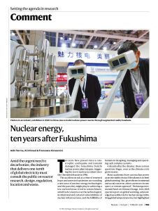 Nuclear Energy, Ten Years after Fukushima