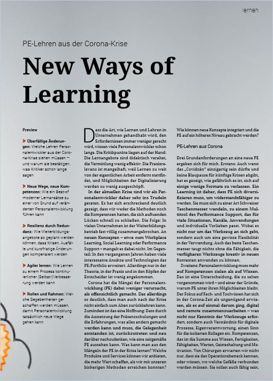 Image of: New Ways of Learning