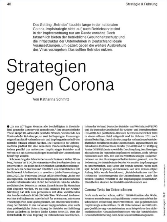 Image of: Strategien gegen Corona