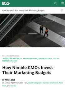 How Nimble CMOs Invest Their Marketing Budgets