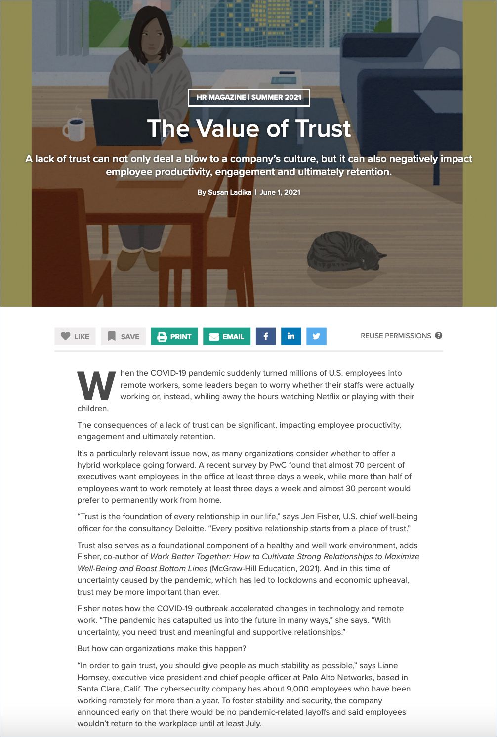 Image of: The Value of Trust