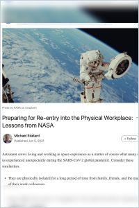 Preparing for Re-Entry into the Physical Workspace summary