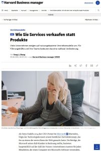 Wie Sie Services verkaufen statt Produkte