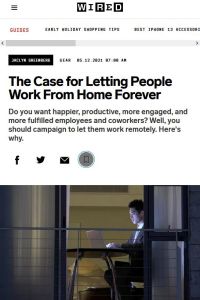 The Case for Letting People Work from Home Forever