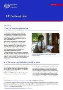 COVID-19 and the Health Sector