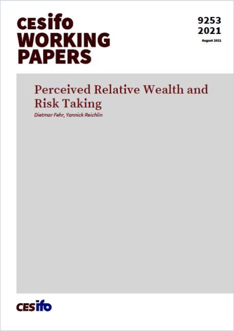 Perceived Relative Wealth and Risk Taking cover