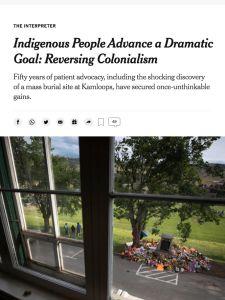 Indigenous People Advance a Dramatic Goal