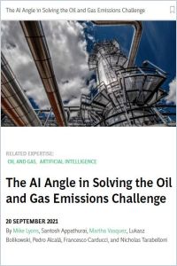 The AI Angle in Solving the Oil and Gas Emissions Challenge summary